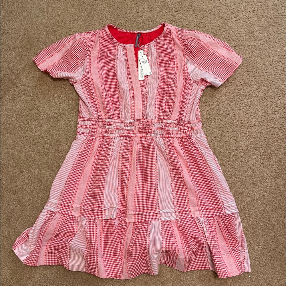 NWT Anthropologie The Somerset Mini Dress: Gingham Edition, XL